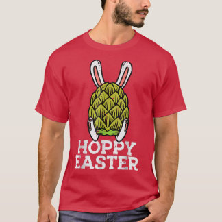 Hoppy Påsk Funny Skutt Bunny Craft Homebrew Plant T Shirt