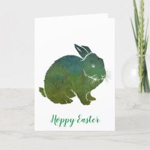 Hoppy Påsk Grönt Blue Rabbit Helgkort
