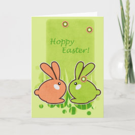 Hoppy Påsk! Hälsningskort med Påskhare Helgkort
