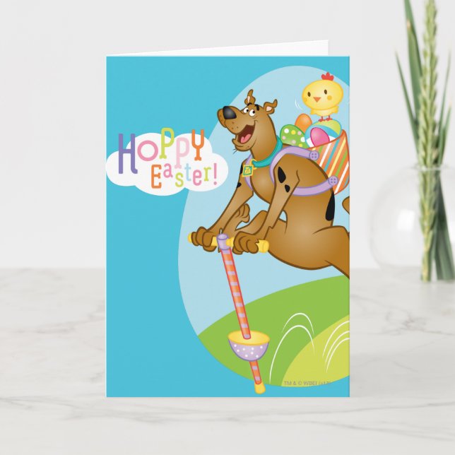 Hoppy Påsk Helgkort (Framsida)
