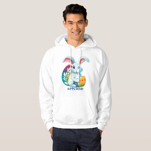 Hoppy Påsk! Hoodie (Hel framsida)