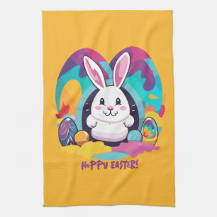 Hoppy Påsk! Kökshandduk