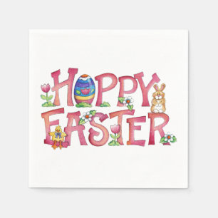 Hoppy påsk - pappra servetter