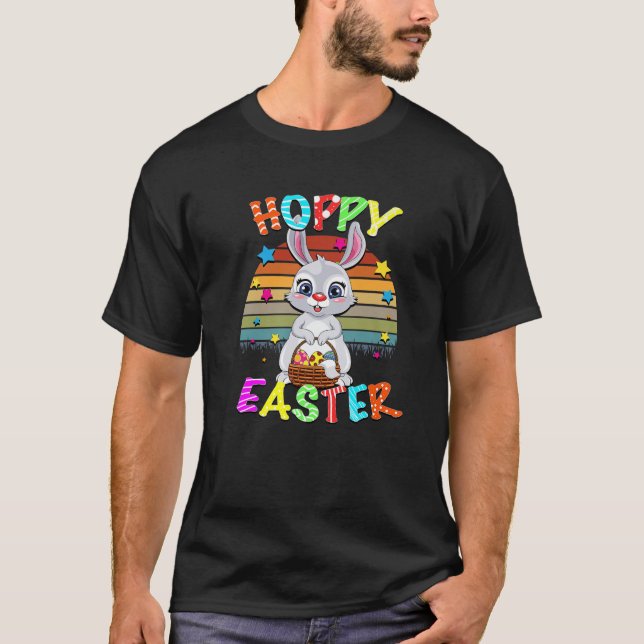 Hoppy Påsk - Påskägg Hunting T Shirt (Framsida)
