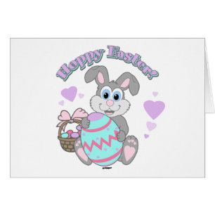 Hoppy Påsk! Påskhare Hälsningskort