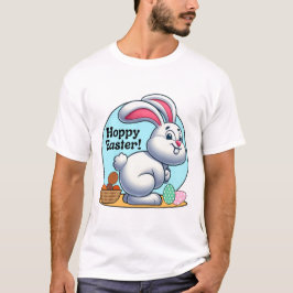 Hoppy Påsk! Påskhare Pooping Chocolate Eggs T Shirt