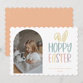Hoppy Påsk Photo Helgdag Card Julkort