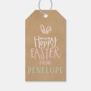 HOPPY PÅSK PRESENTETIKETT