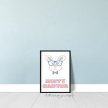 Hoppy Påsk Printable Vår Wall Art