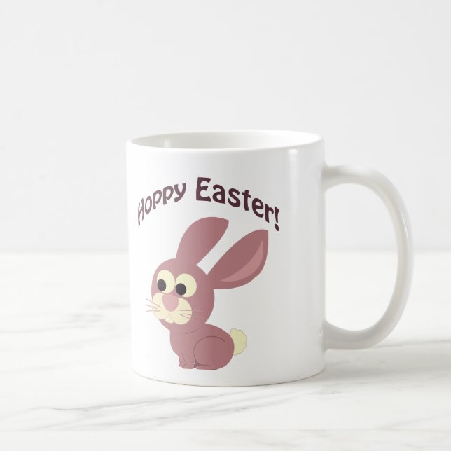 Hoppy Påsk Rosa Bunny Kaffemugg (Höger)