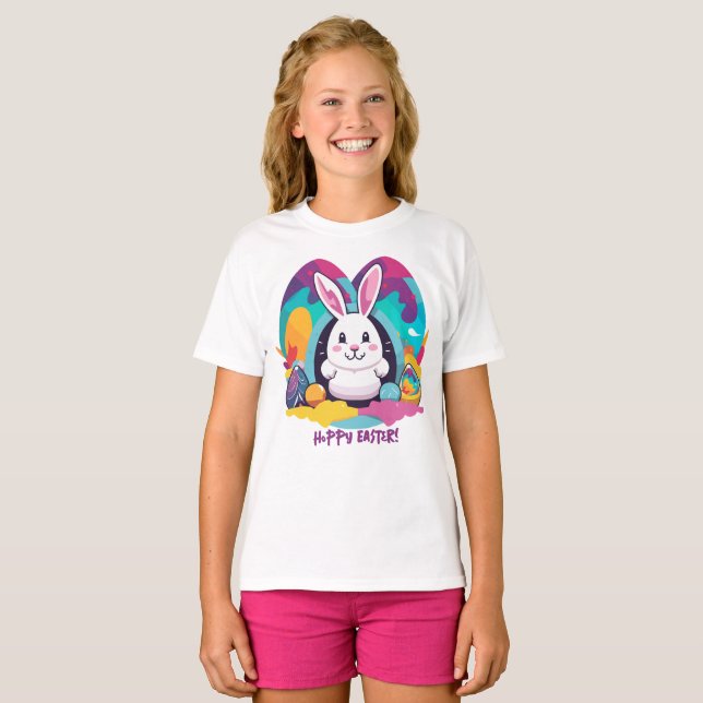 Hoppy Påsk! T Shirt (Hel framsida)