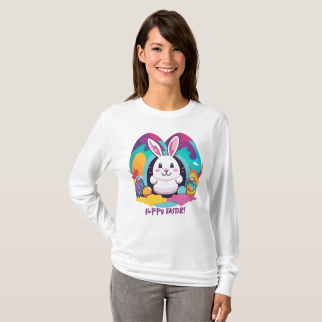 Hoppy Påsk! T Shirt (Hel framsida)