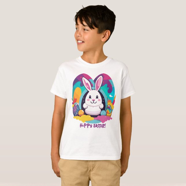 Hoppy Påsk! T Shirt (Hel framsida)