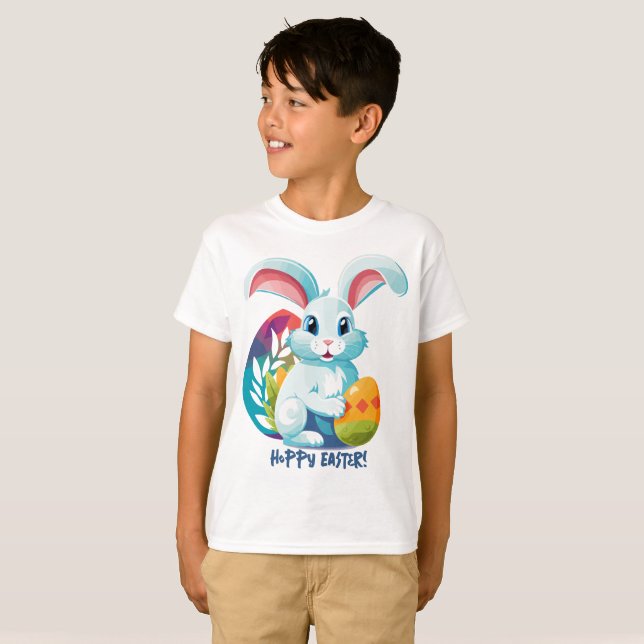 Hoppy Påsk! T Shirt (Hel framsida)