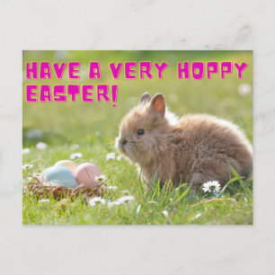Hoppy Påsk vycard Vykort