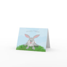 Hoppy Påskhare Card