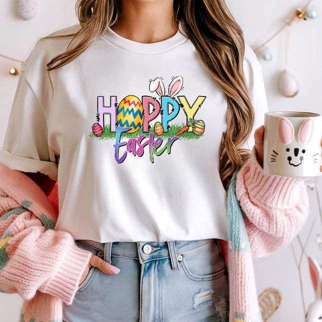 Hoppy Påskhare Egg Hunt T Shirt (Skapare uppladdad)