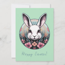 Hoppy Påskhare Helgdag Card
