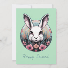 Hoppy Påskhare Helgdag Card Julkort