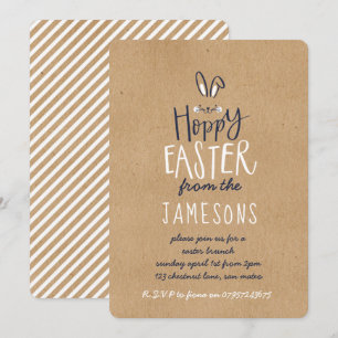 HOPPY PÅSKHARE INBJUDNINGAR