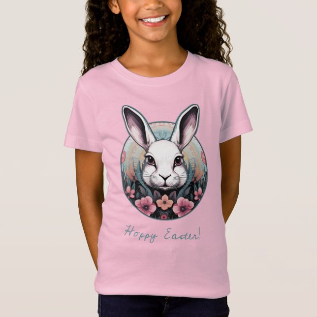 Hoppy Påskhare Kids Shirt T Shirt (Framsida)