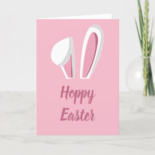 Hoppy Påskhare Öron Helgkort