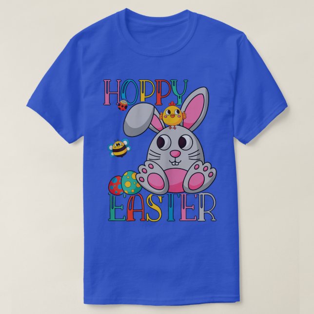 Hoppy Påskhare Women Girls Bee Rabbit  T Shirt (Design framsida)