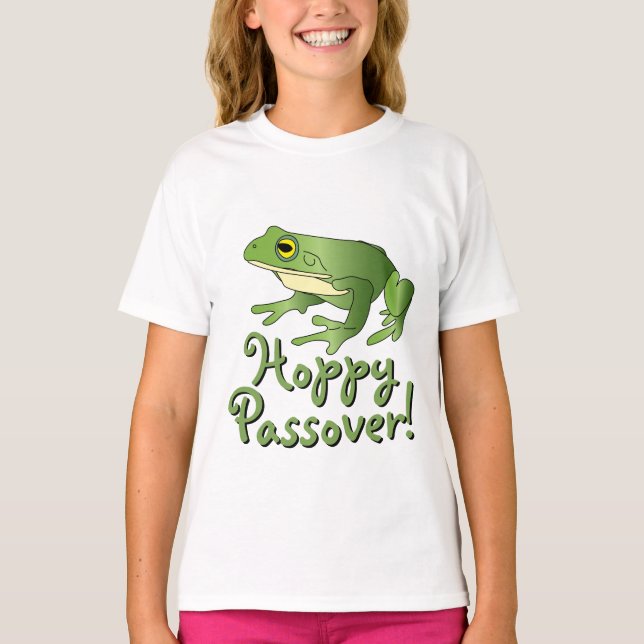 Hoppy Passover - Single Frog - Kids T-shirt (Framsida)