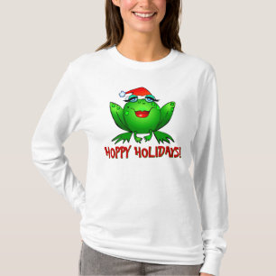Hoppy skjorta för groda för helgdagartecknaddam tee shirt