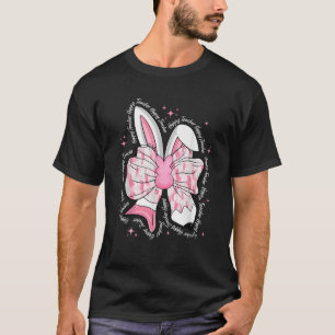 Hoppy Teacher Pencil Coquette Bow Bunny Lycklig Ös T Shirt