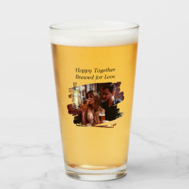 Hoppy tillsammans, brinner för Kärlek Beer Glass K Glaskopp