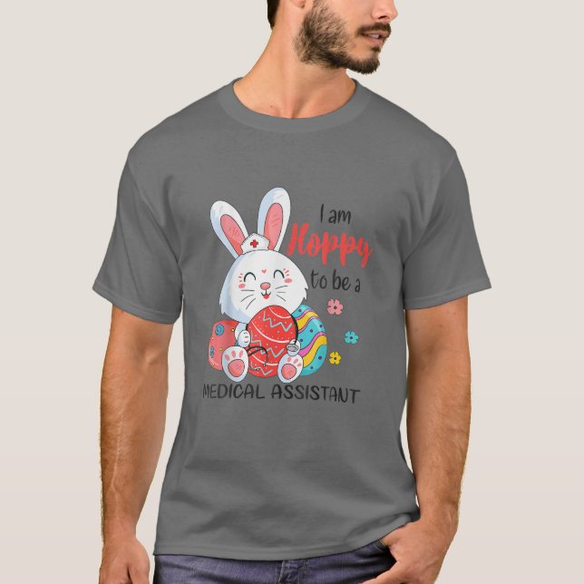 Hoppy to be Mediant Bunny Påskägg St. T Shirt (Framsida)