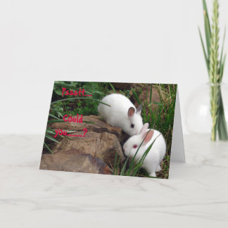 Hoppy valentin dag helgkort