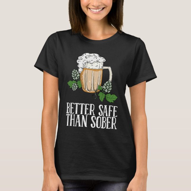 Hops  Brewery  Brewing T Shirt (Framsida)