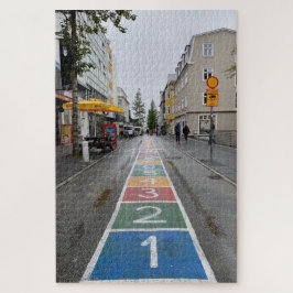 Hopscotch i Reykjavik, Islandet Pussel