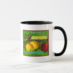 Hopsons Apple låda LabelMilton, WA Mugg