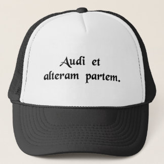 Hör andra sidan för! truckerkeps