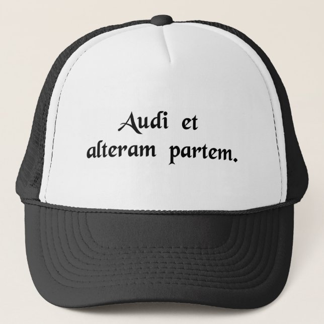 Hör andra sidan för! truckerkeps (Framsida)