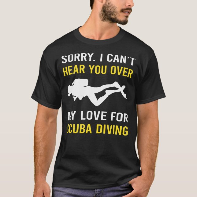 Hör dig Dyka Diver T Shirt (Framsida)