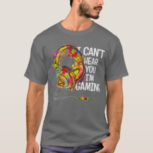 hör dig inte spela skjortans headset t shirt