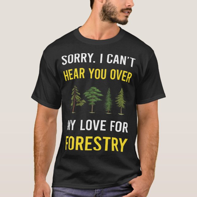 Hör dig skogsbruk t shirt (Framsida)