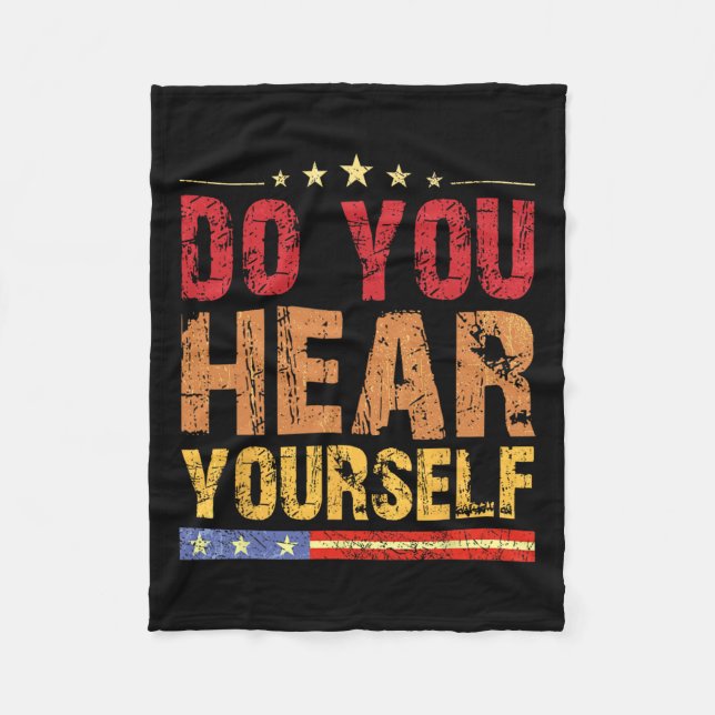 Hör du dig själv? Funny Fleecefilt (Framsidan)