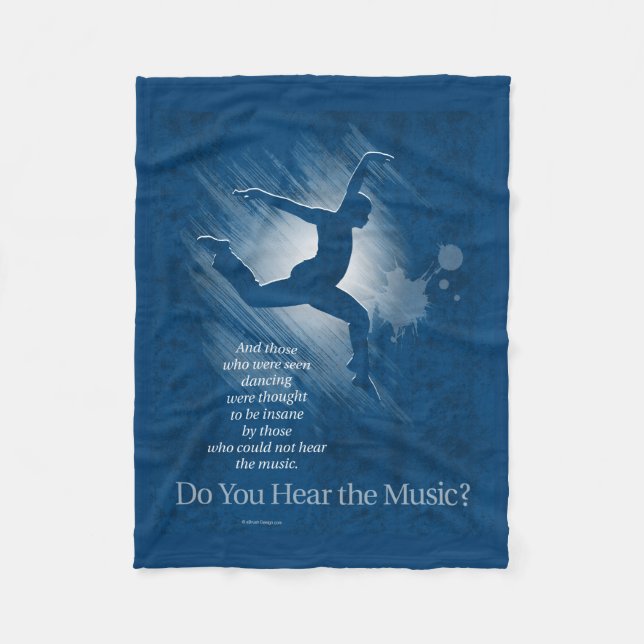 Hör du musiken? fleecefilt (Framsidan)