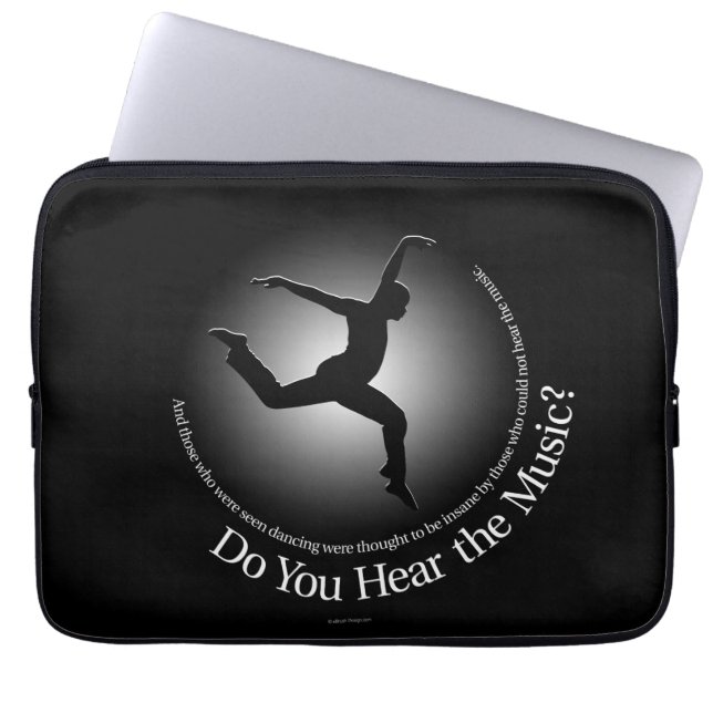 Hör du musiken? laptop sleeve (Framsidan)