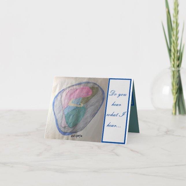 Hör du vad jag hör? Han kommer att godhet oss Kort (Framsida)