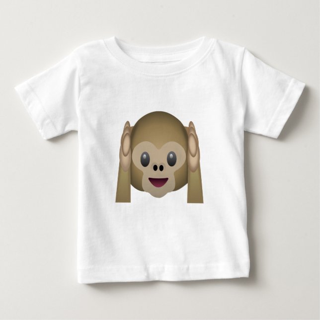 Hör ingen ond apa Emoji T-shirt (Framsida)