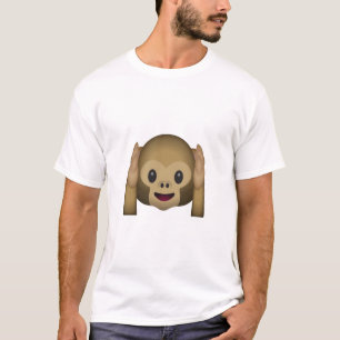 Hör ingen ond apa Emoji T Shirt