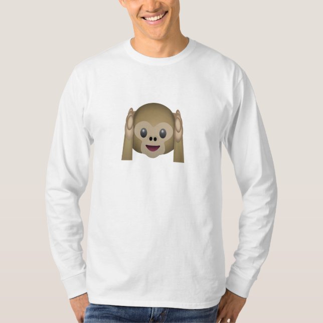 Hör ingen ond apa Emoji T-shirt (Framsida)