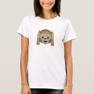 Hör ingen ond apa Emoji Tee Shirt