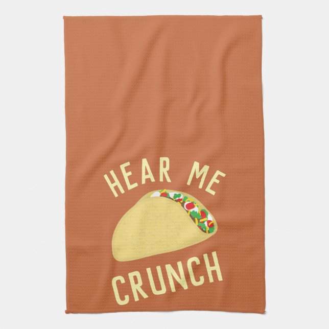 Hör Mig Crunch Taco Kökshandduk (Vertikal)